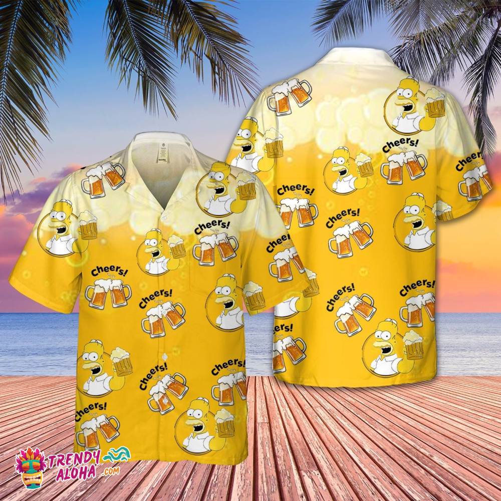 Beer Pattern Hawaiian Beers Lovers Aloha Shirt