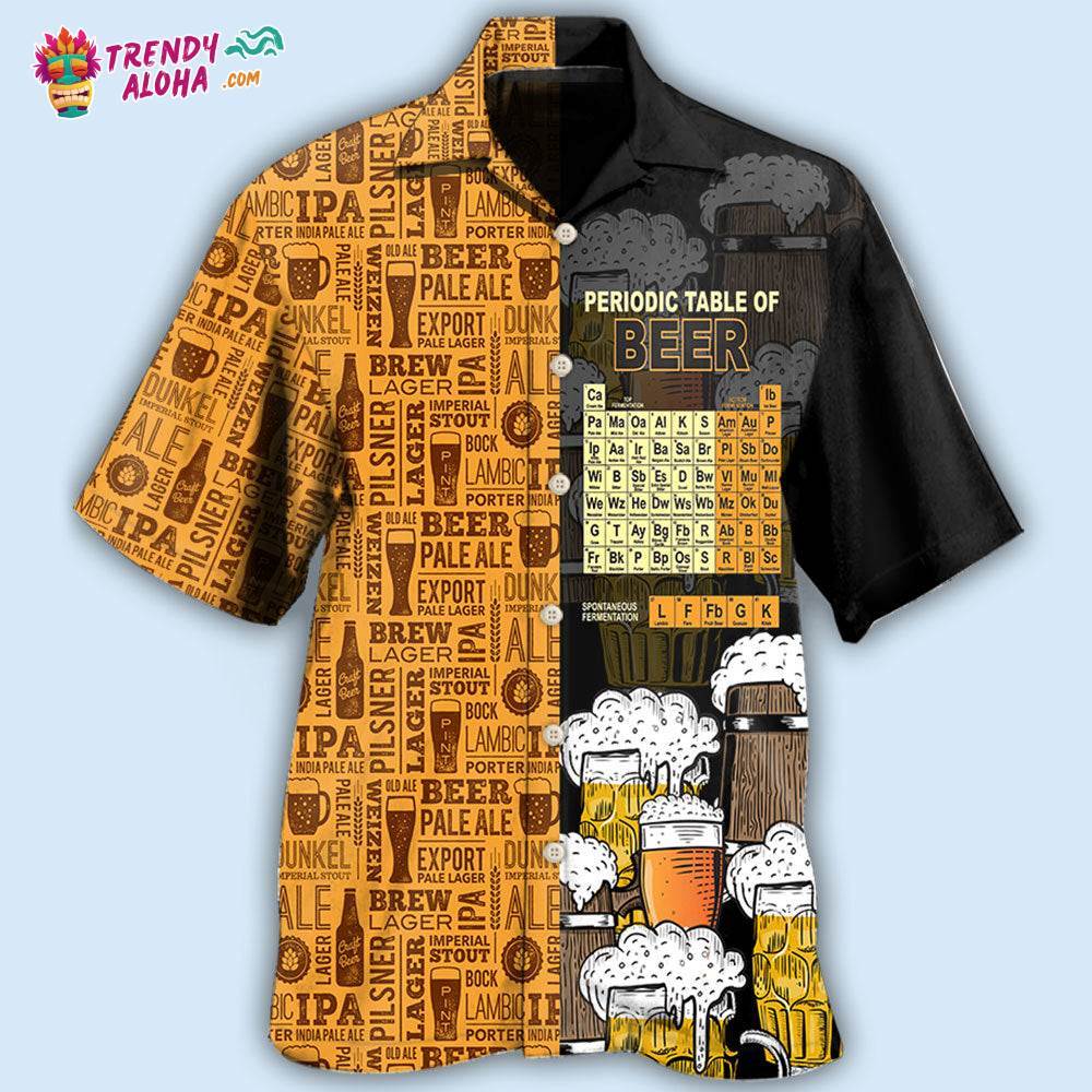 Beer Periodic Table Of Beer Hawaiian Shirt – Trendy Aloha