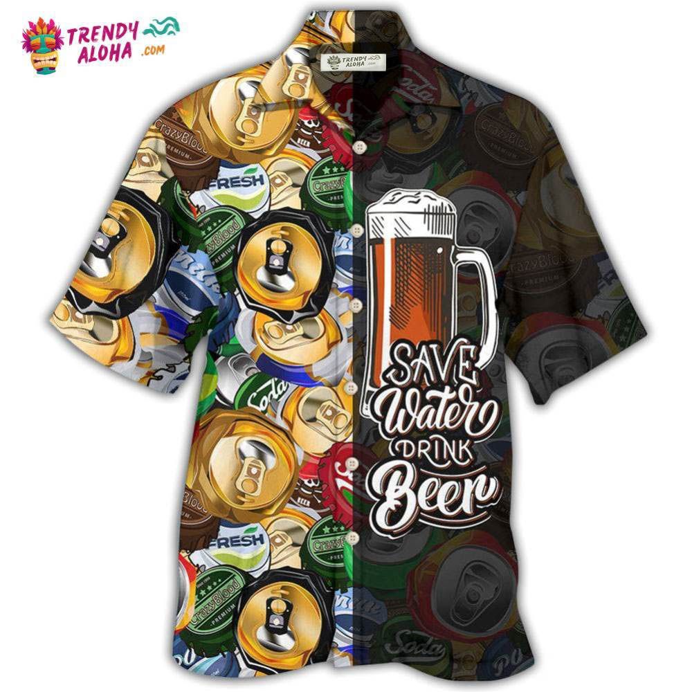 Beer Save Water Drink Beer Hawaiian Shirt – Trendy Aloha Beer Save Water Drink Beer Hawaiian Shirt – Trendy Aloha