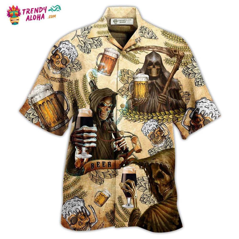 Beer Skull Love Beer Happy Day Hawaiian Shirt – Trendy Aloha Beer Skull Love Beer Happy Day Hawaiian Shirt – Trendy Aloha