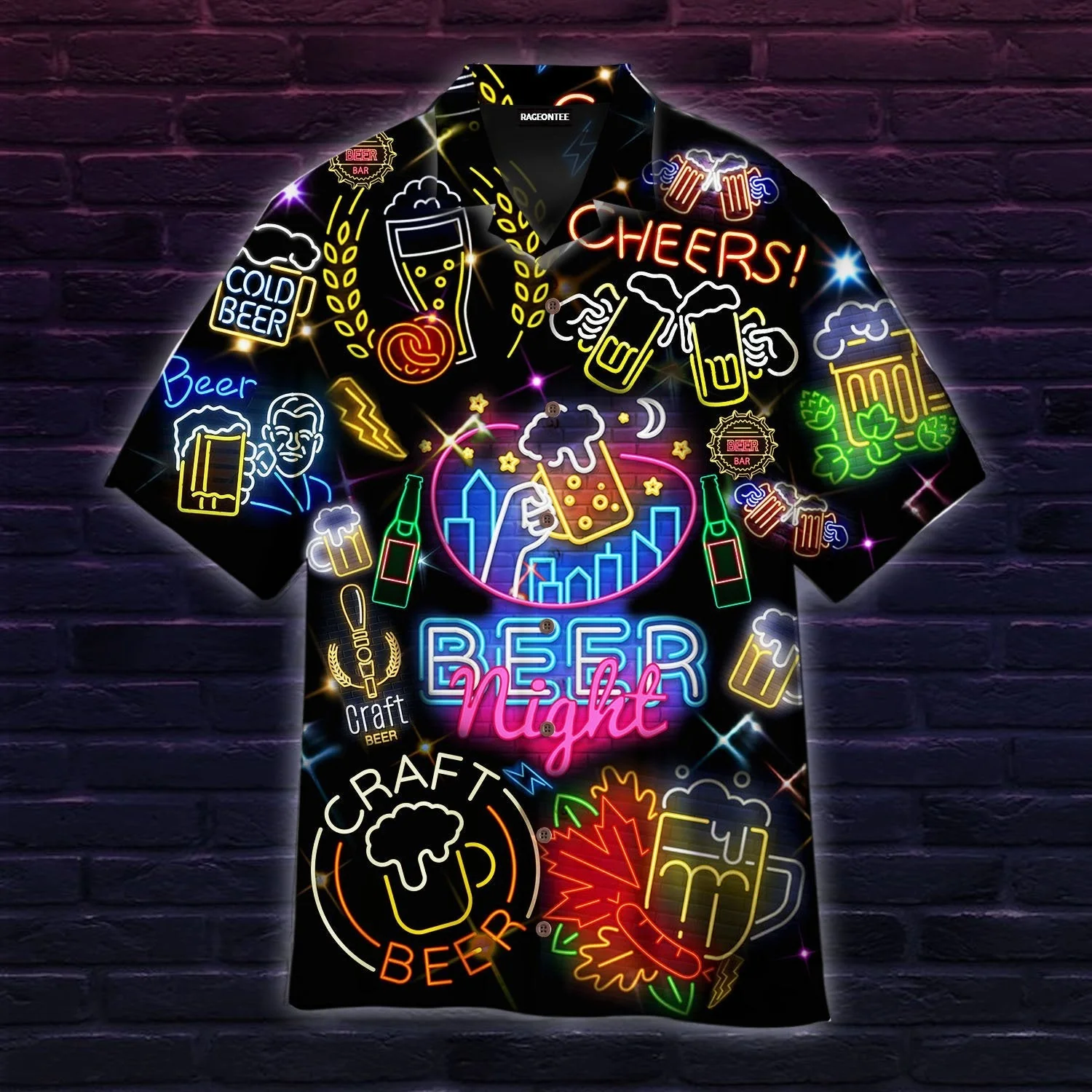 Beer Trendy Hawaiian Shirt Draft Beer Cold Beer Noen Light Black Aloha Shirt Beer Hawaii Shirt