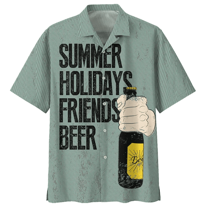 Beer Trendy Hawaiian Shirt Summer Holidays Friends Beer Aloha Shirt Beer Hawaii Shirt