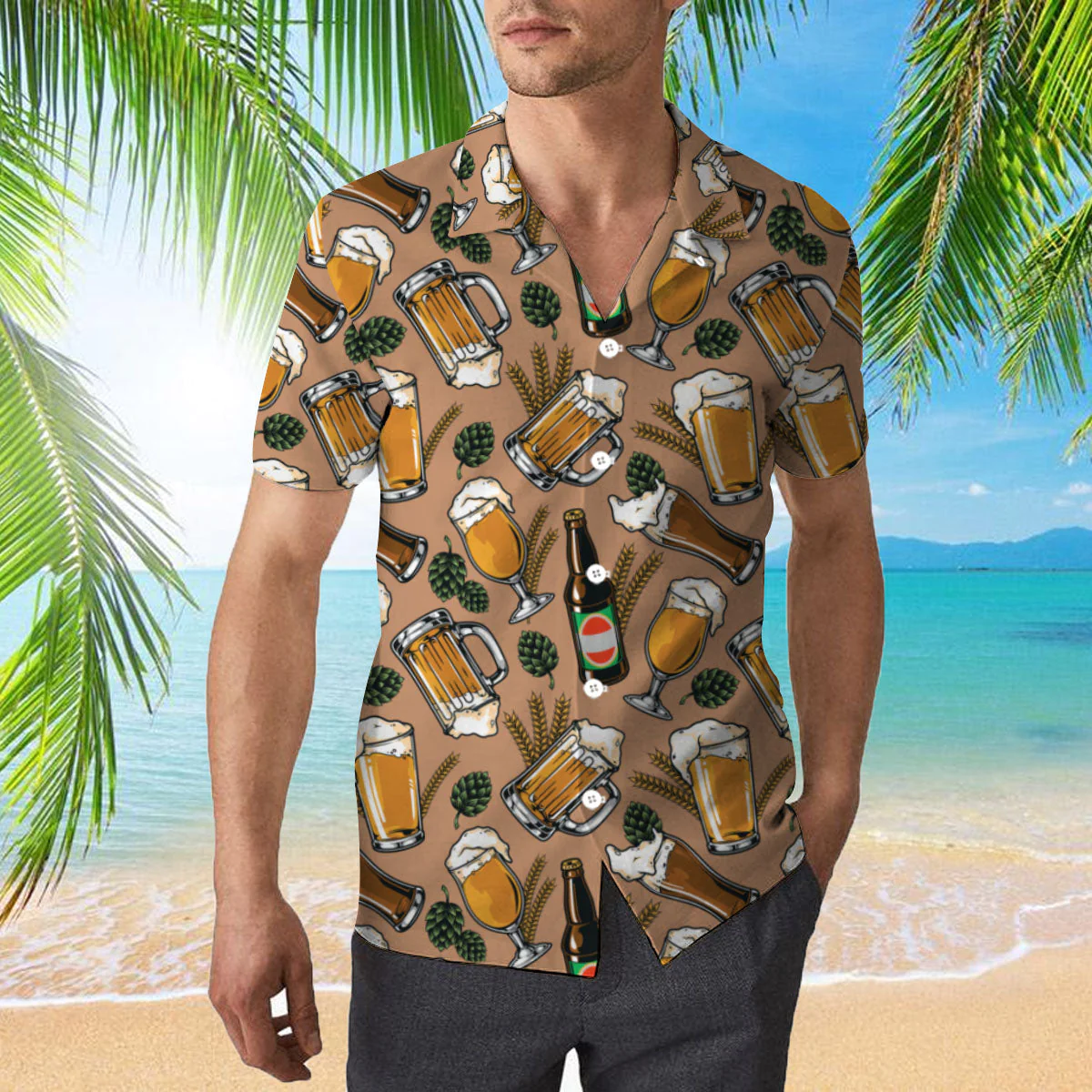 Beer Vintage Colorful Trendy Hawaiian Shirt