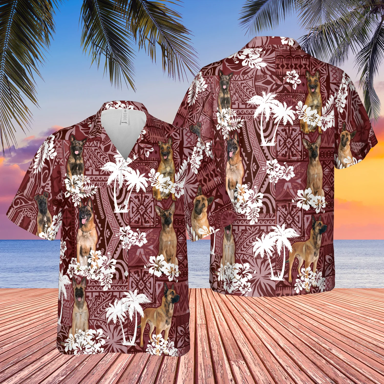 Belgian Malinois Red Trendy Hawaiian Shirt, Trendy Hawaiian Shirt For Men, Women, Aloha Shirt For Summer