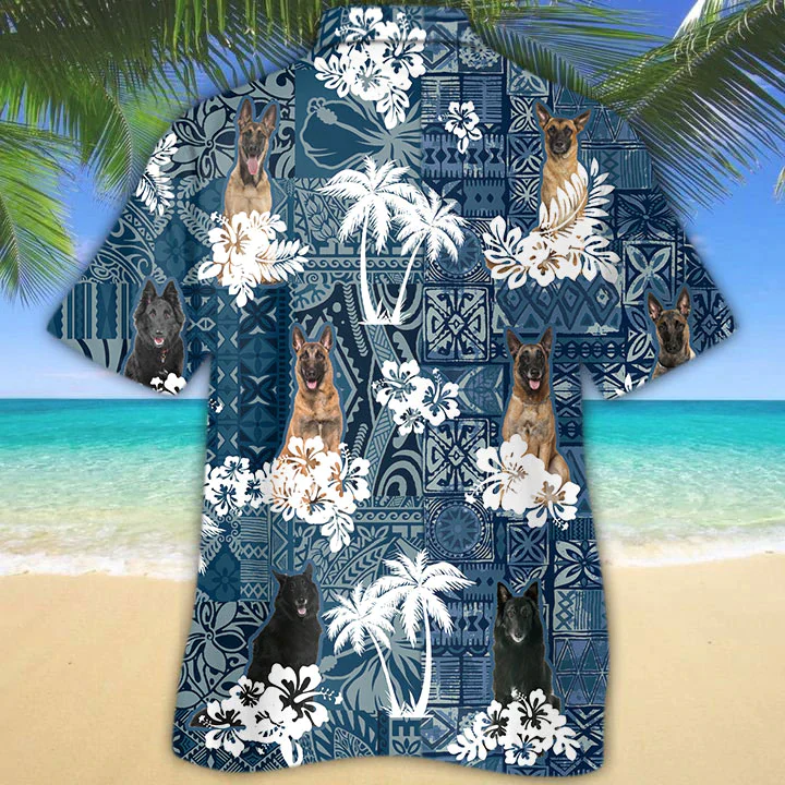 Belgian Shepherd Trendy Hawaiian Shirt