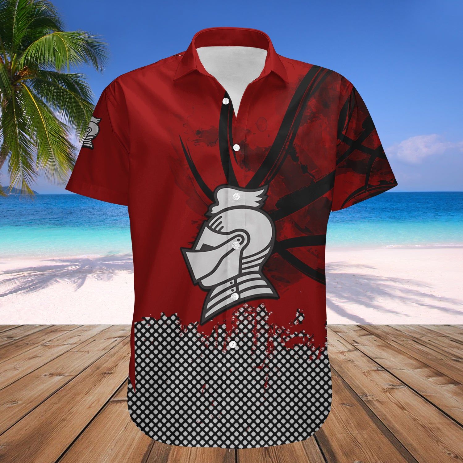 Bellarmine Knights Hawaii Shirt Basketball Net Grunge Pattern – NCAA