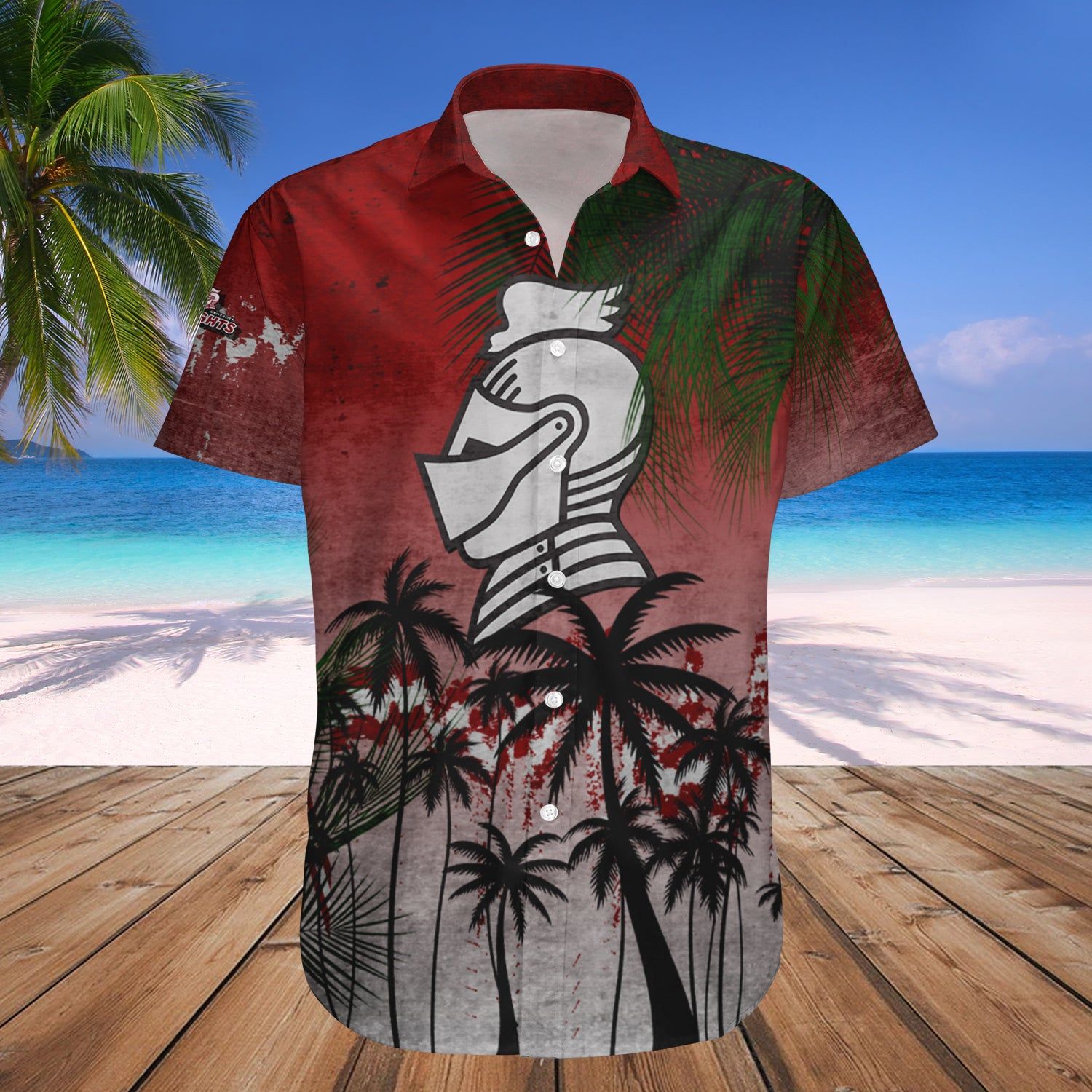 Bellarmine Knights Hawaii Shirt Coconut Tree Tropical Grunge – NCAA