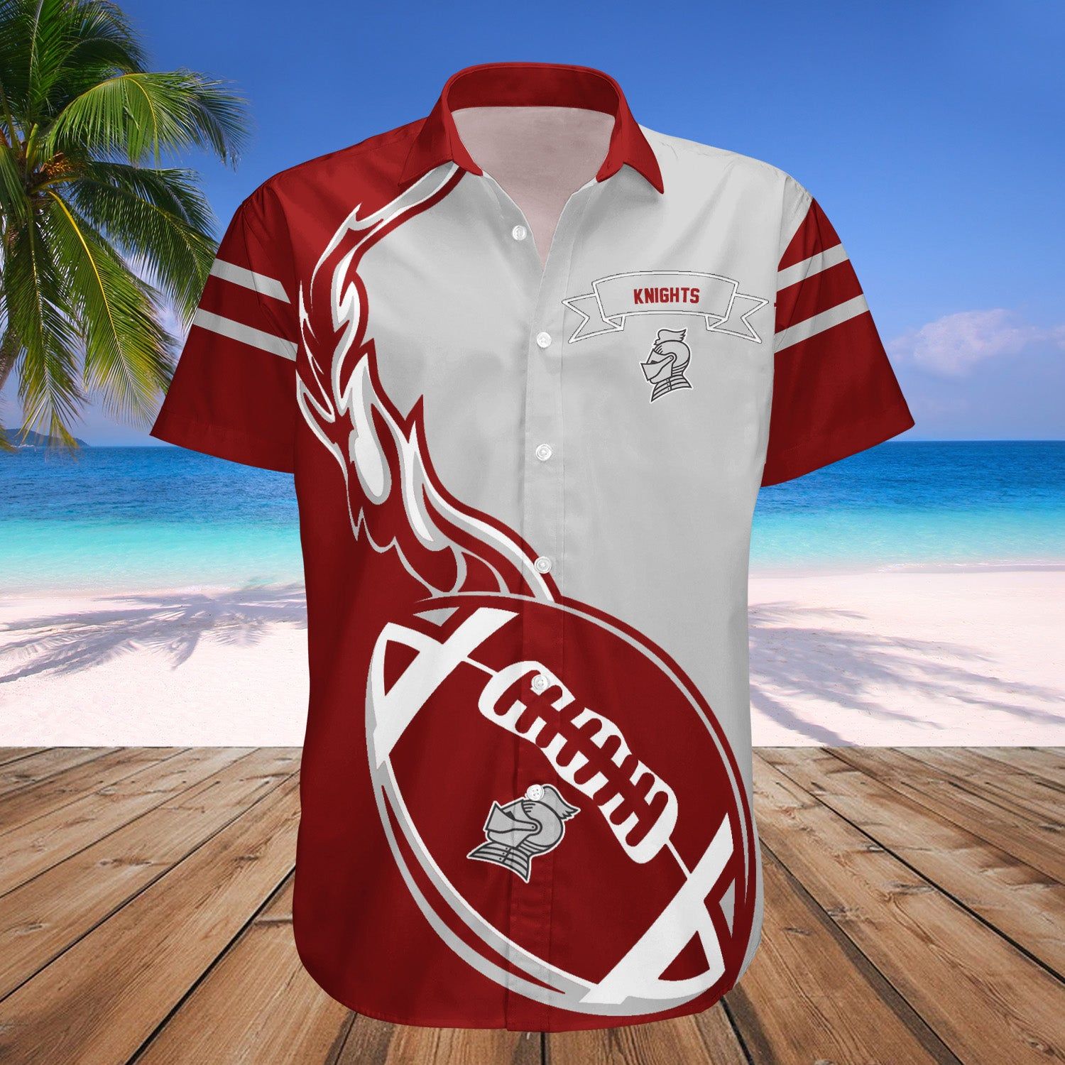 Bellarmine Knights Hawaii Shirt Flame Ball – NCAA