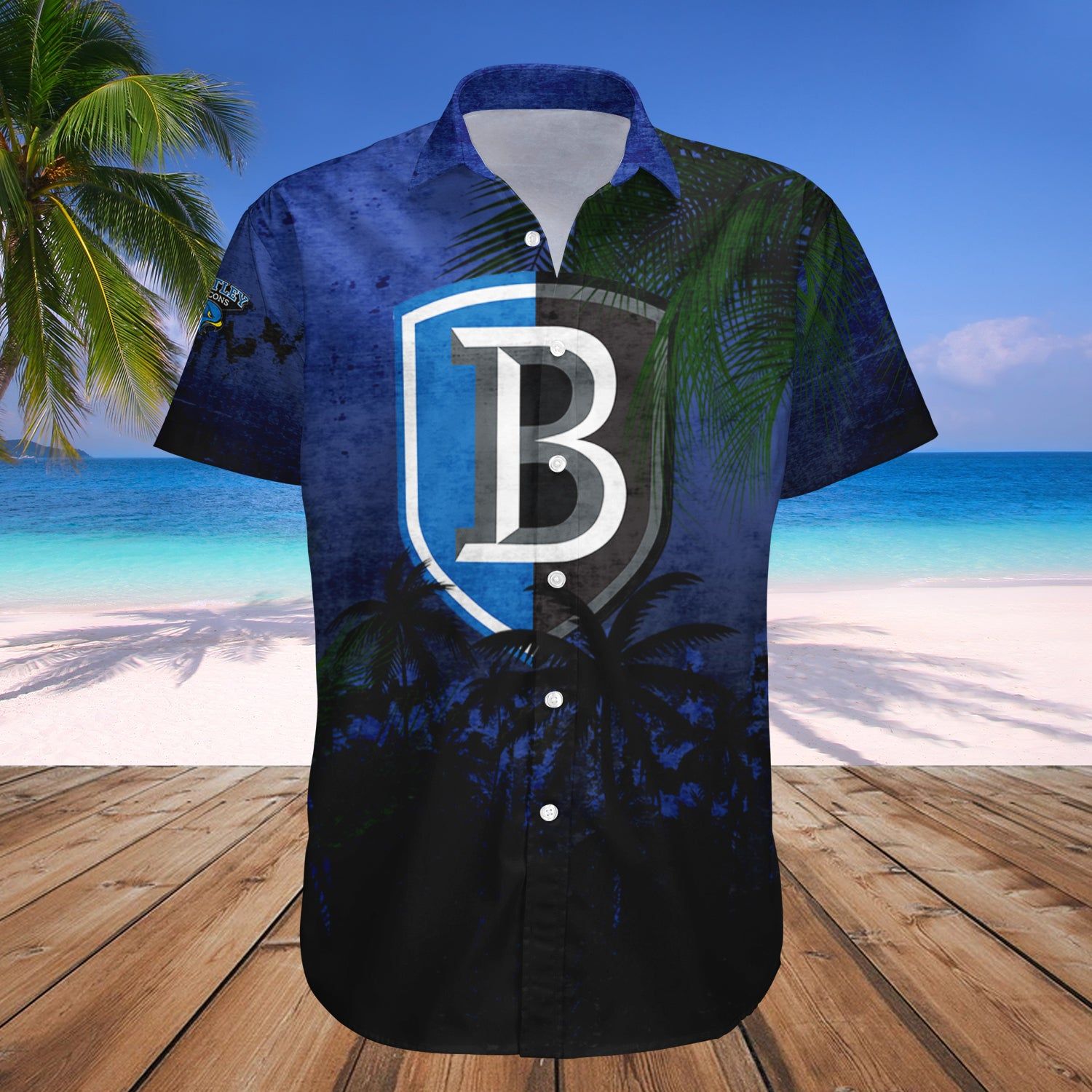 Bentley Falcons Hawaii Shirt Coconut Tree Tropical Grunge – NCAA