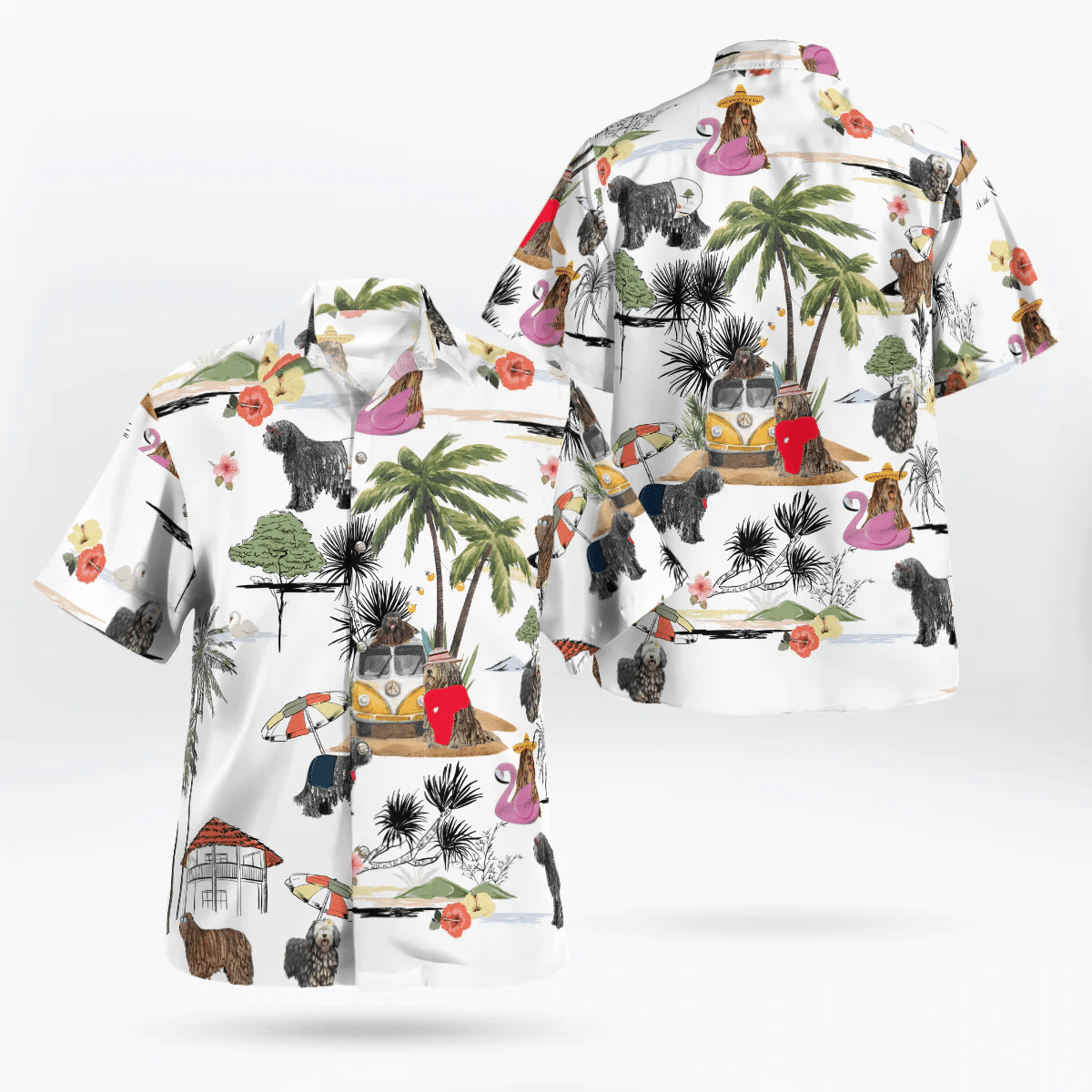 Bergamasco Beach Day Unisex Hawaiian Summer Shirt