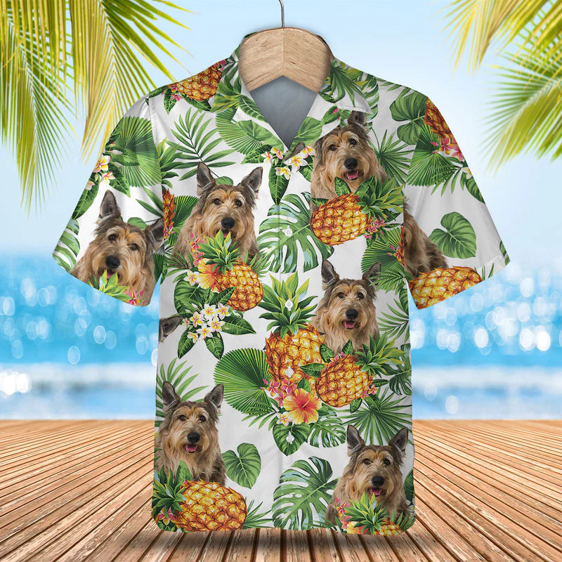 Berger Picard Tropical Pattern Trendy Hawaiian Shirt, Dog Trendy Hawaiian Shirt, Summer Gift For Men And Women Berger Picard Tropical Pattern Trendy Hawaiian Shirt, Dog Trendy Hawaiian Shirt, Summer Gift For Men And Women