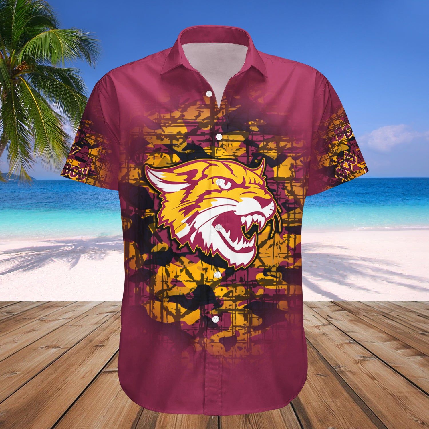 Bethune-Cookman Wildcats Hawaii Shirt Camouflage Vintage – NCAA
