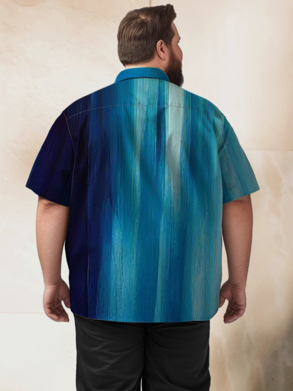 Big & Tall Art Tie-Dye Hawaiian Shirt