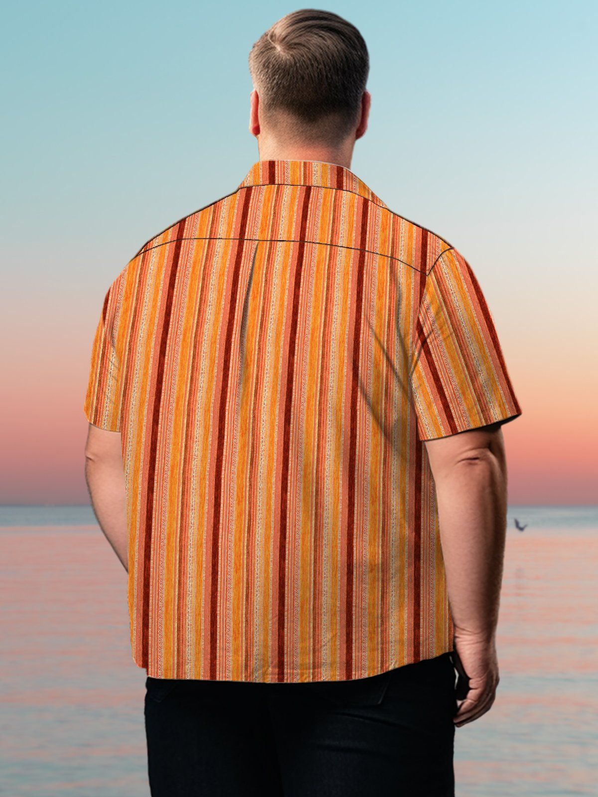Big & Tall Basic Stripe Shirts Design 01