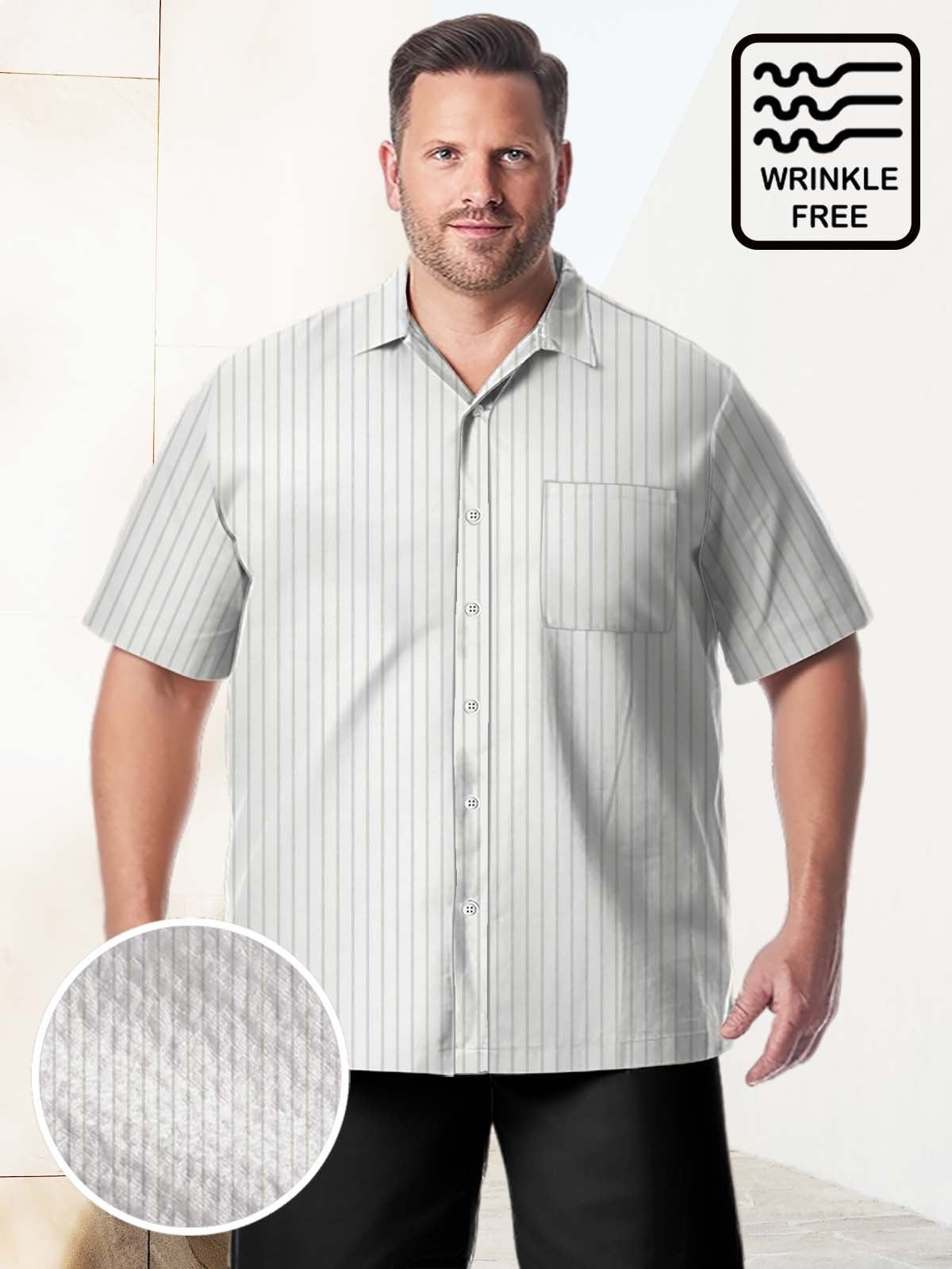 Big & Tall Basic Stripe Shirts Design 02 Big & Tall Basic Stripe Shirts Design 02