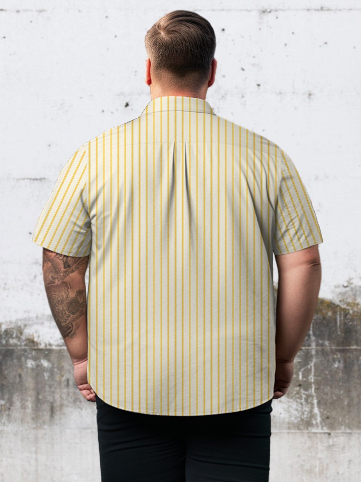 Big & Tall Basic Stripe Shirts Design 03