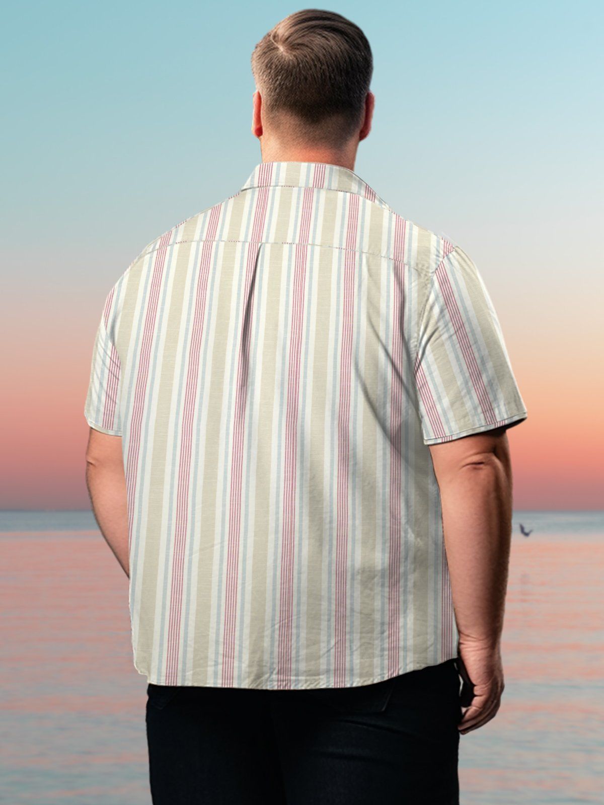Big & Tall Basic Stripes Shirts Design 02