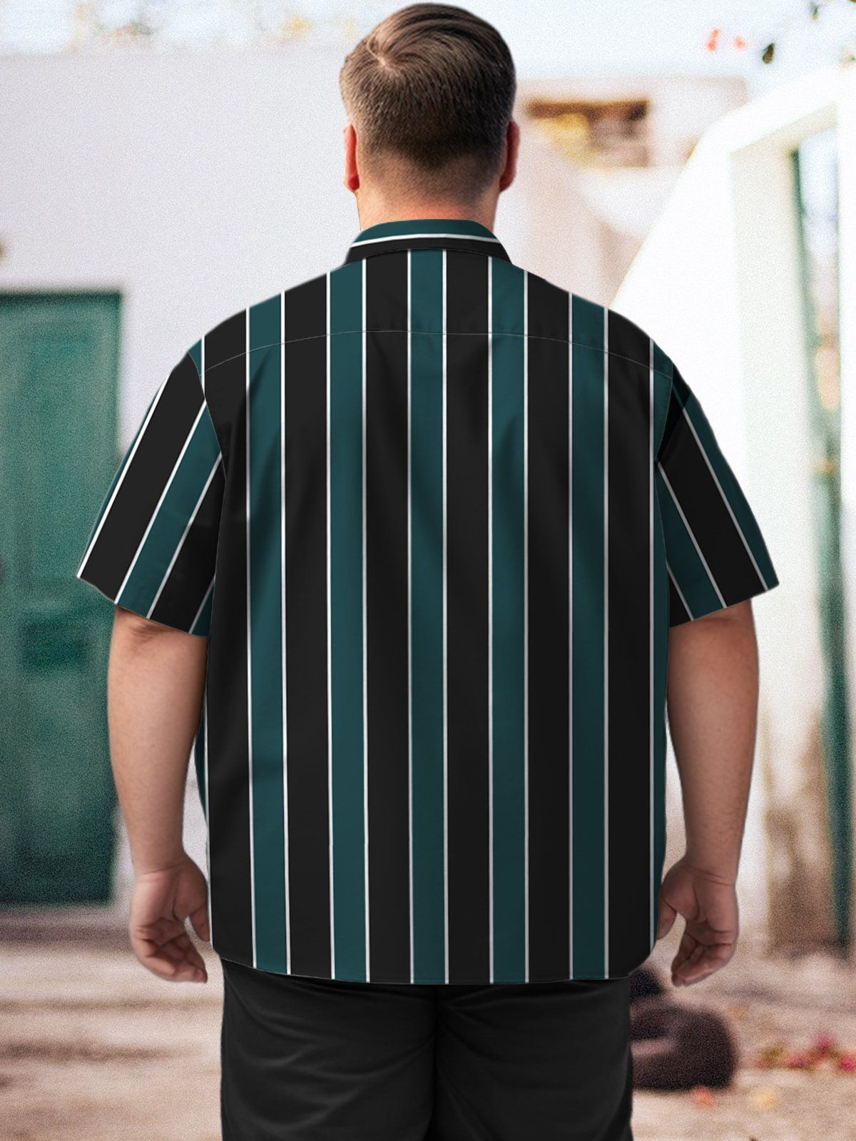 Big & Tall Casual Fringes Quick Drying Hawaiian Shirt