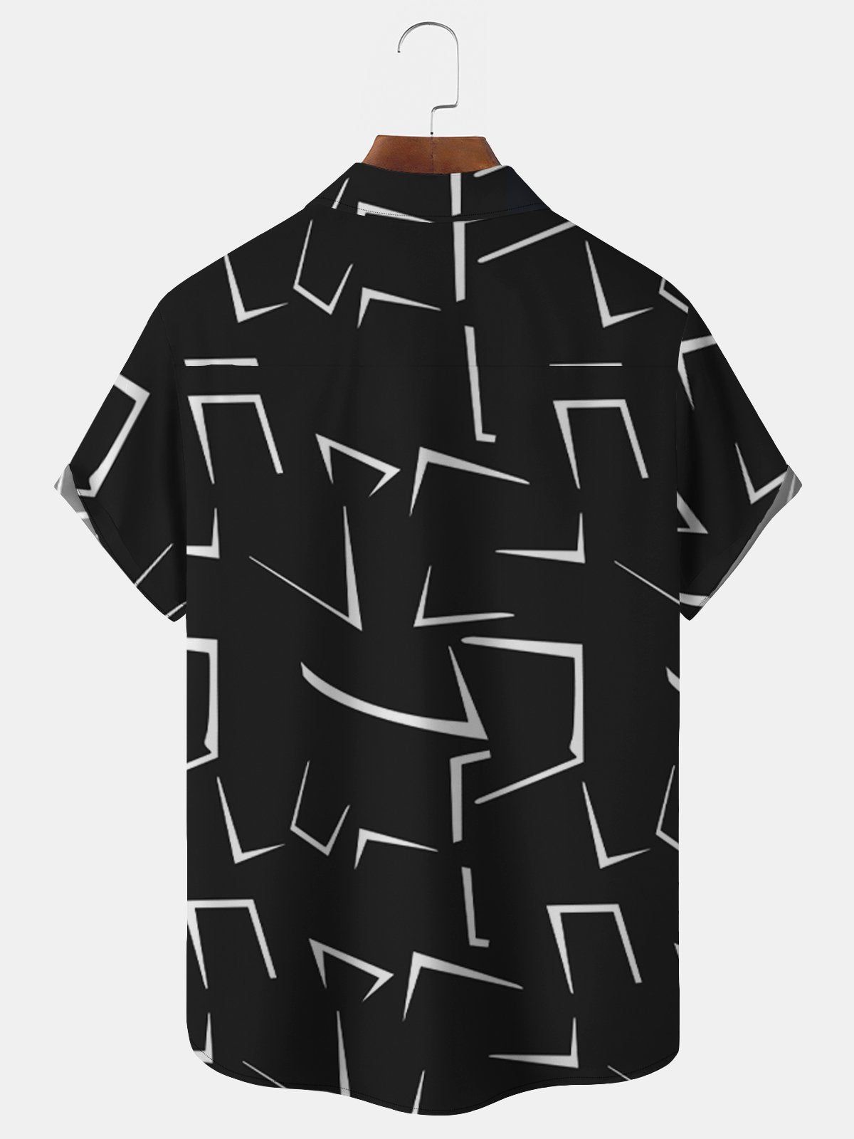 Big & Tall Casual Irregular Geometry Quick Drying Shirts Design 02