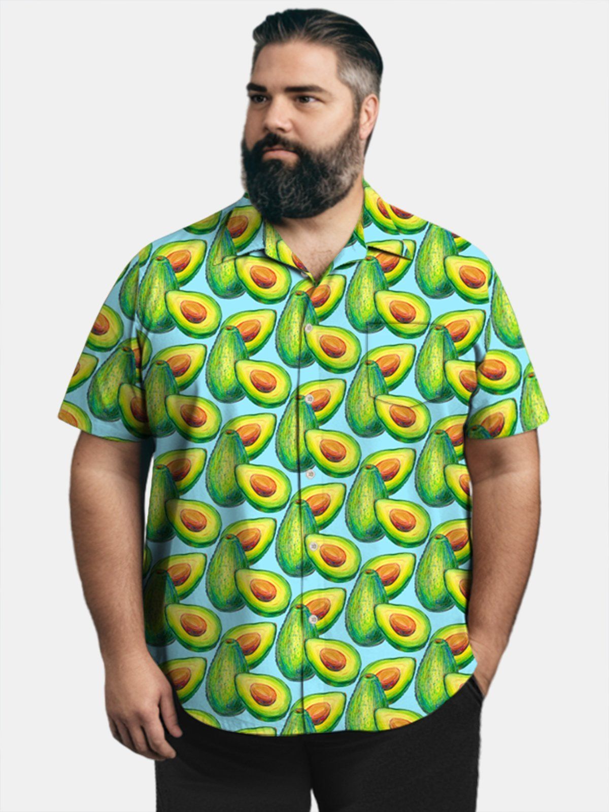 Big & Tall Hawaii Avocado Healthy Food Shirt Big & Tall Hawaii Avocado Healthy Food Shirt