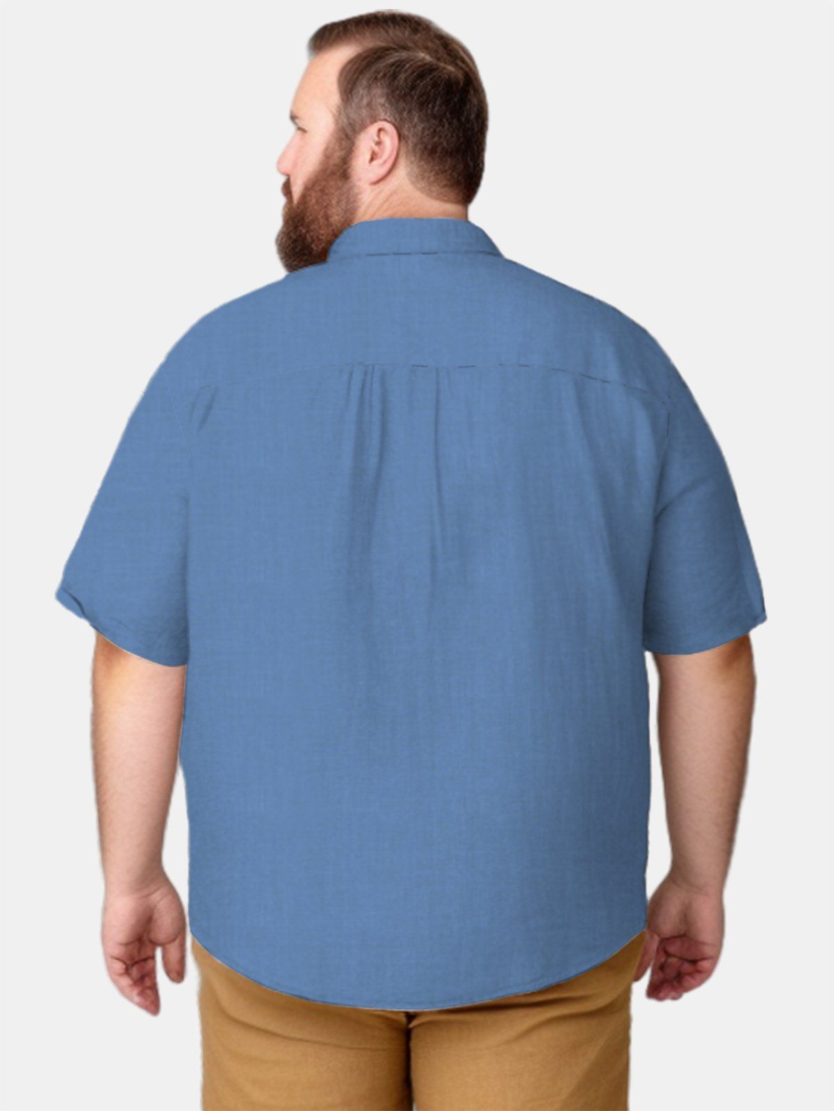 Big & Tall Hawaii Bamboo Free Seersucker Shirts Design 01