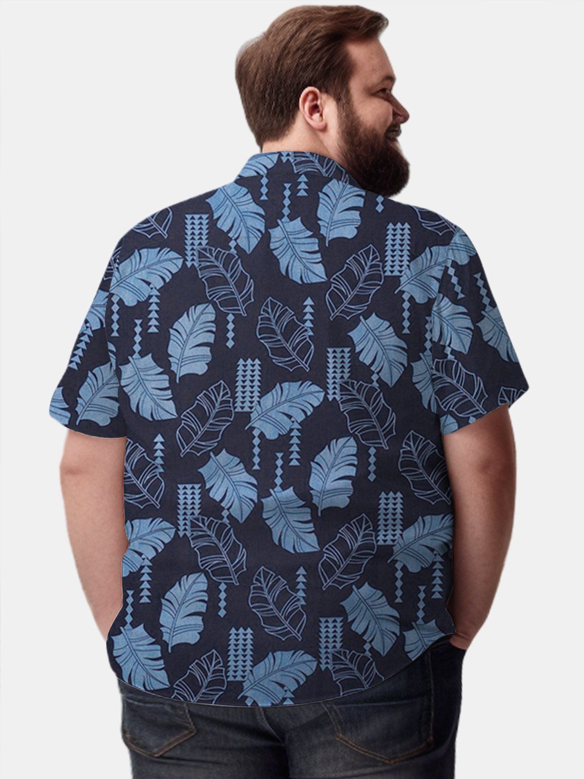Big & Tall Hawaii Banana Leaf Tribal Tattoo Quick Drying Shirt