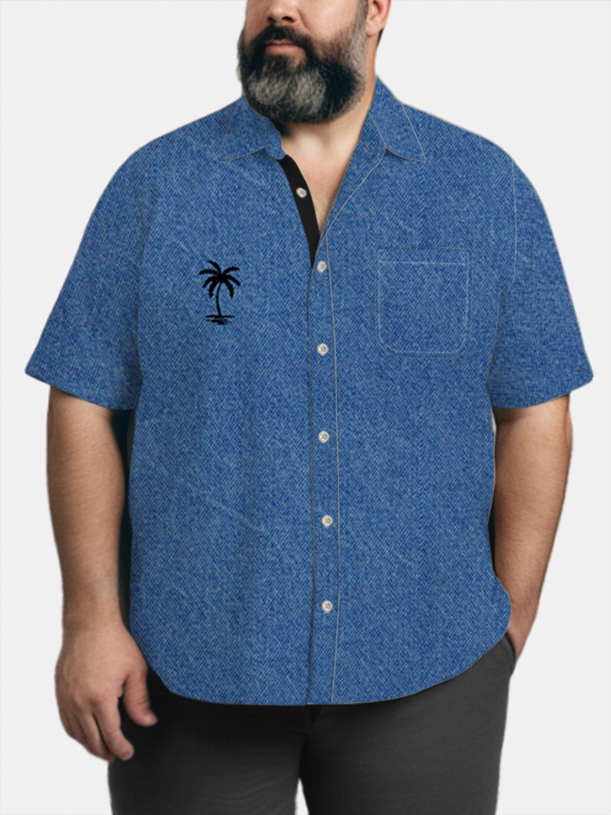 Big & Tall Hawaii Coconut Tree Artistic Quick Drying Shirts Design 02 Big & Tall Hawaii Coconut Tree Artistic Quick Drying Shirts Design 02