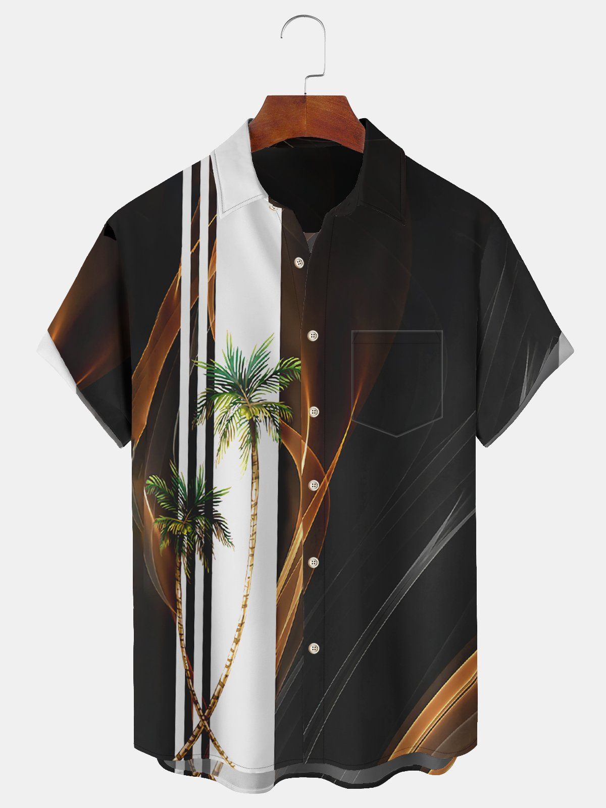 Big & Tall Hawaii Coconut Tree Artistic Quick Drying Shirts Design 06 Big & Tall Hawaii Coconut Tree Artistic Quick Drying Shirts Design 06