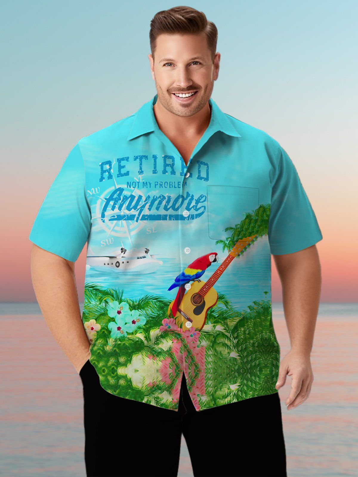 Big & Tall Hawaii Leisure Vacation Shirt Big & Tall Hawaii Leisure Vacation Shirt