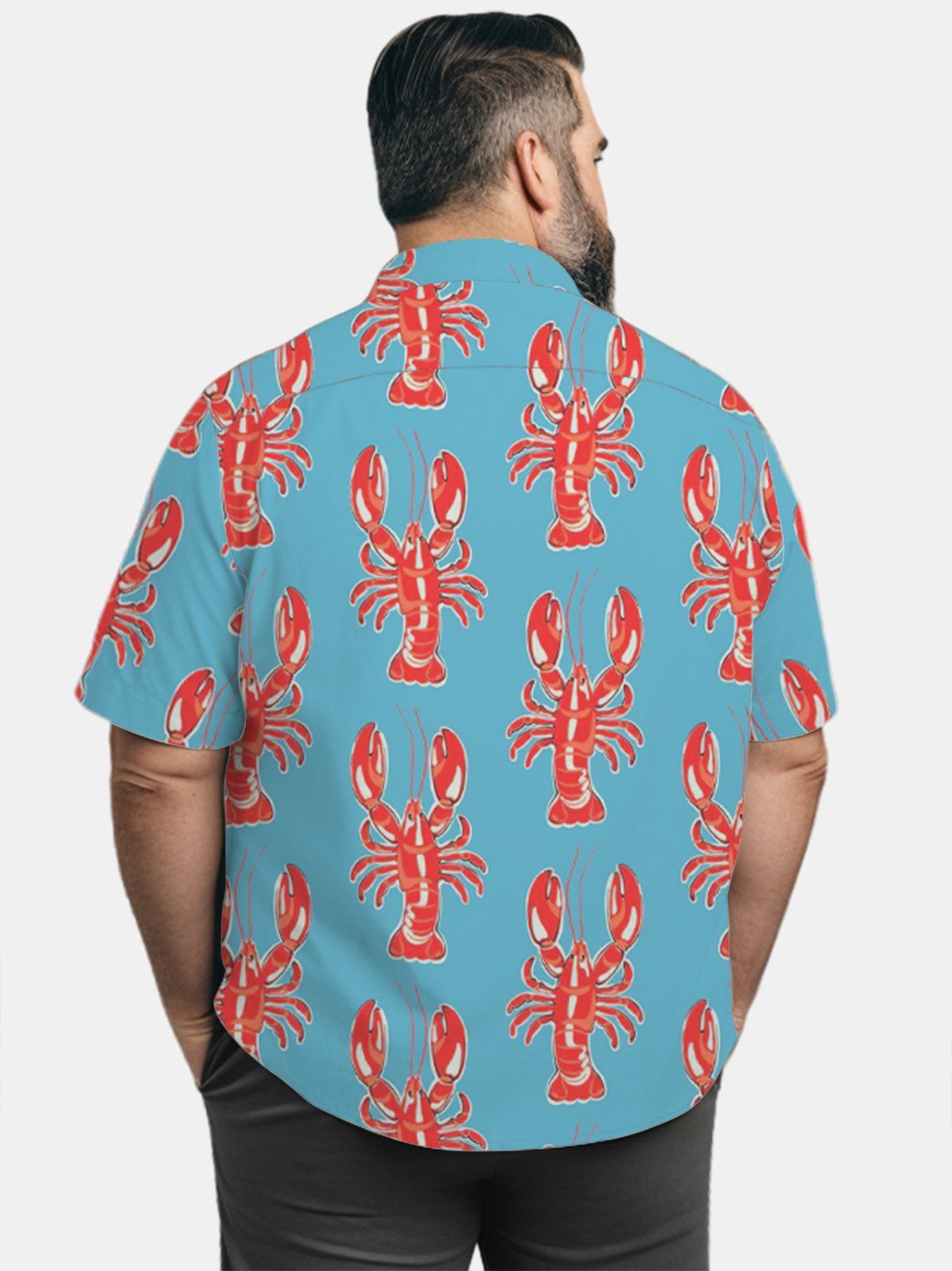 Big & Tall Hawaii Lobster Holiday Party Quick Drying Shirt