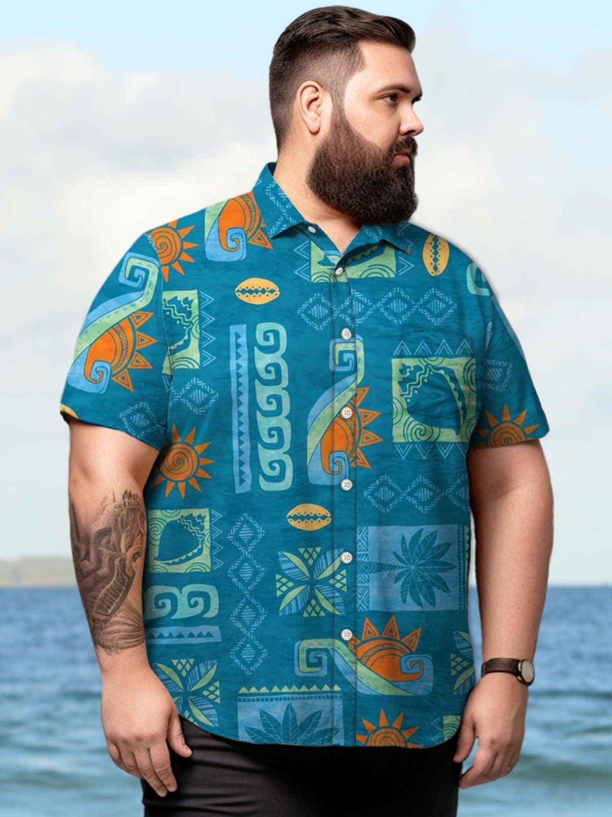 Big & Tall Hawaii Retro Totem Shirts Design 01 Big & Tall Hawaii Retro Totem Shirts Design 01