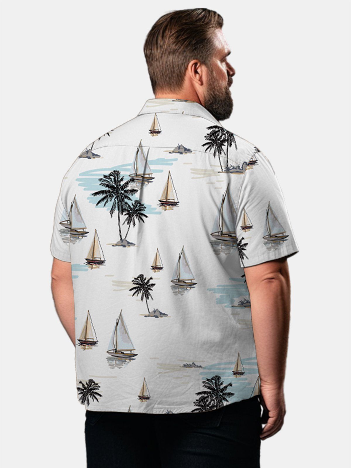 Big & Tall Hawaii Sailboat Navigation Free Seersucker Shirt