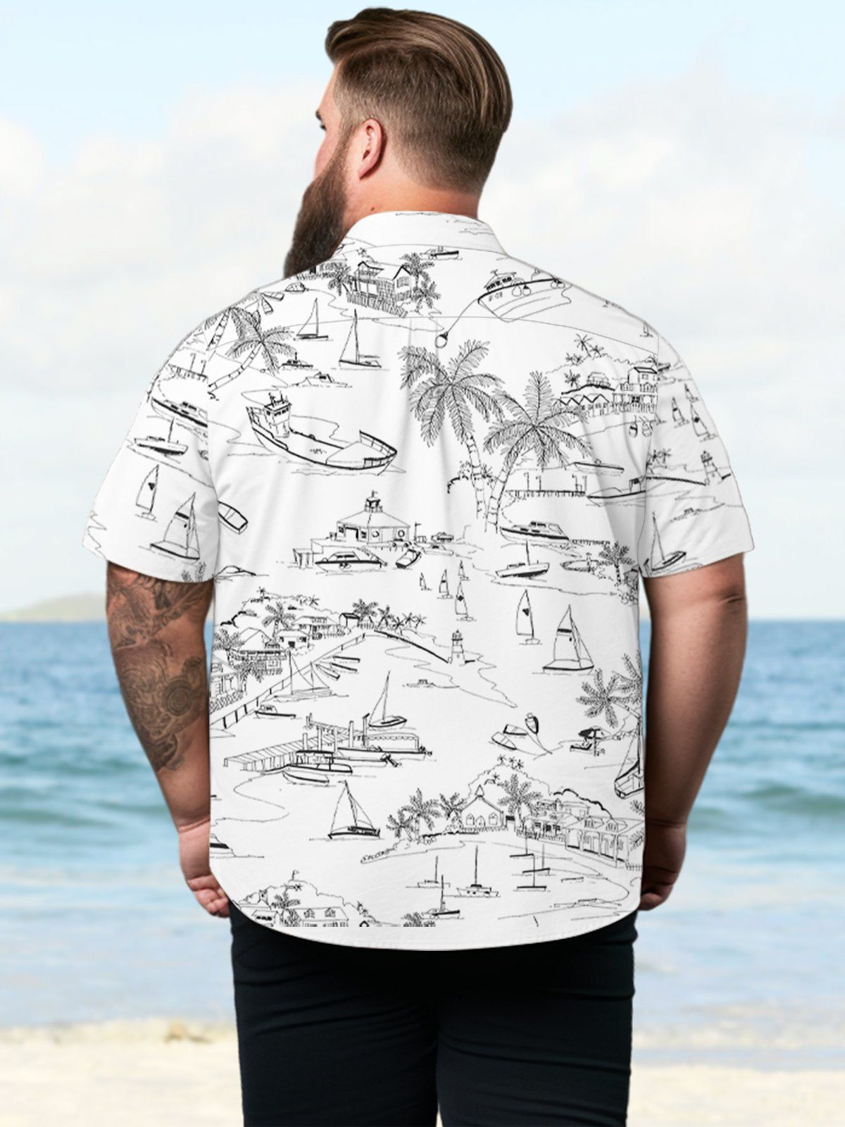 Big & Tall Hawaii Sailing Sailboats Shirt