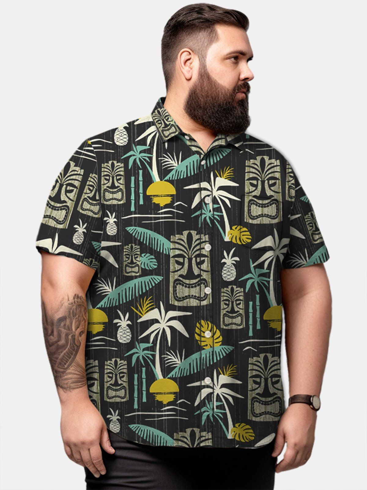 Big & Tall Hawaii Tiki Totem Shirt