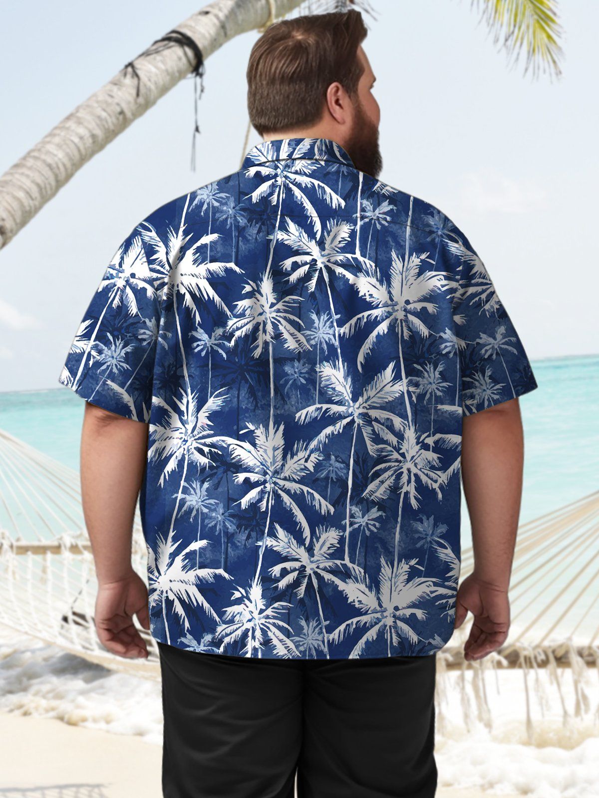 Big & Tall Hawaiian Coconut Tree Shirt