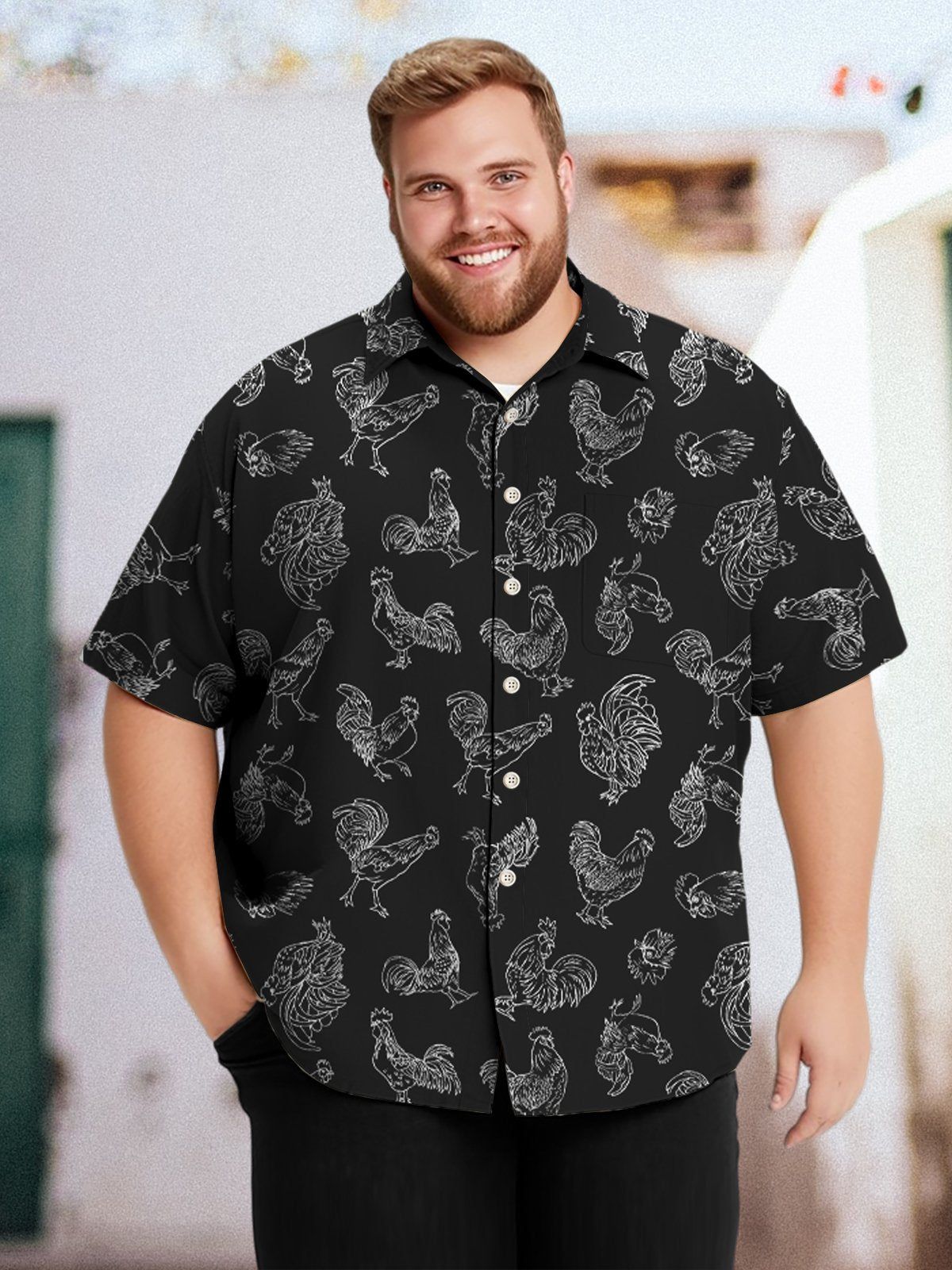 Big & Tall Hawaiian Fun Cock Shirts Design 01 Big & Tall Hawaiian Fun Cock Shirts Design 01