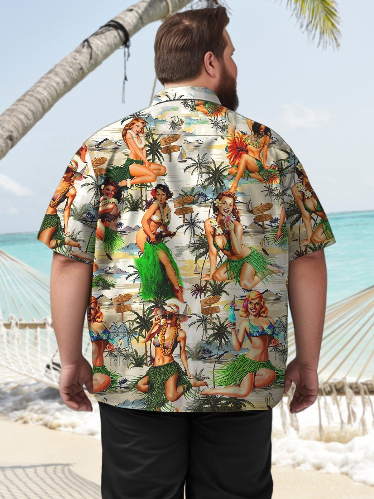 Big & Tall Hawaiian Girl Shirt
