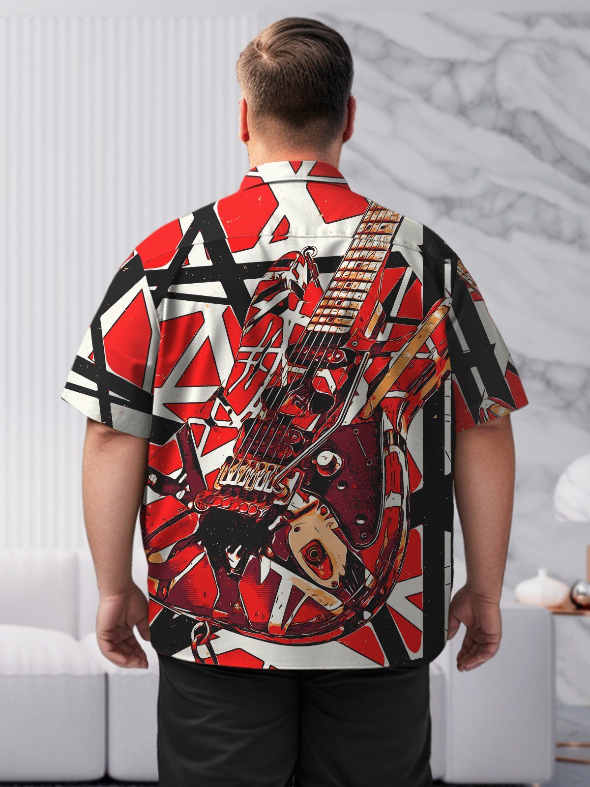 Big & Tall Music Retro Rock Shirts Design 01 Trendy Aloha