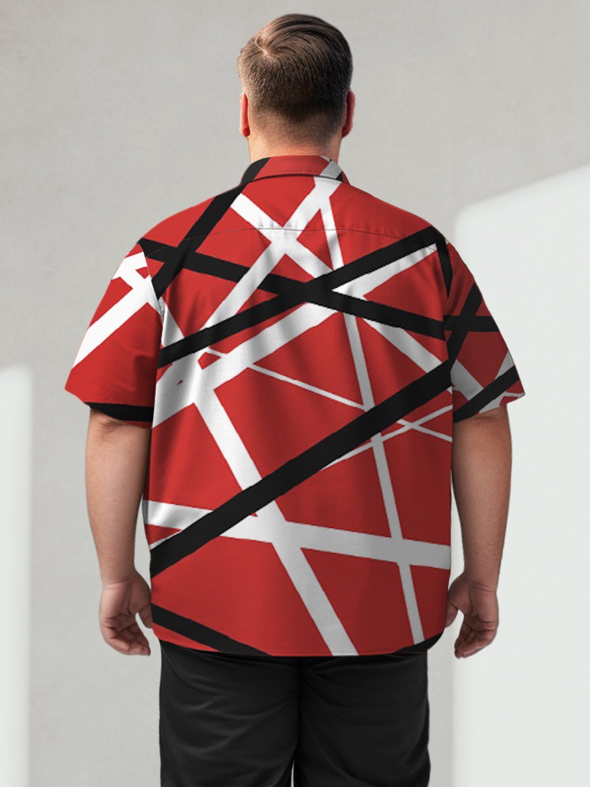 Big & Tall Music Rock Geometry Hawaiian Shirt