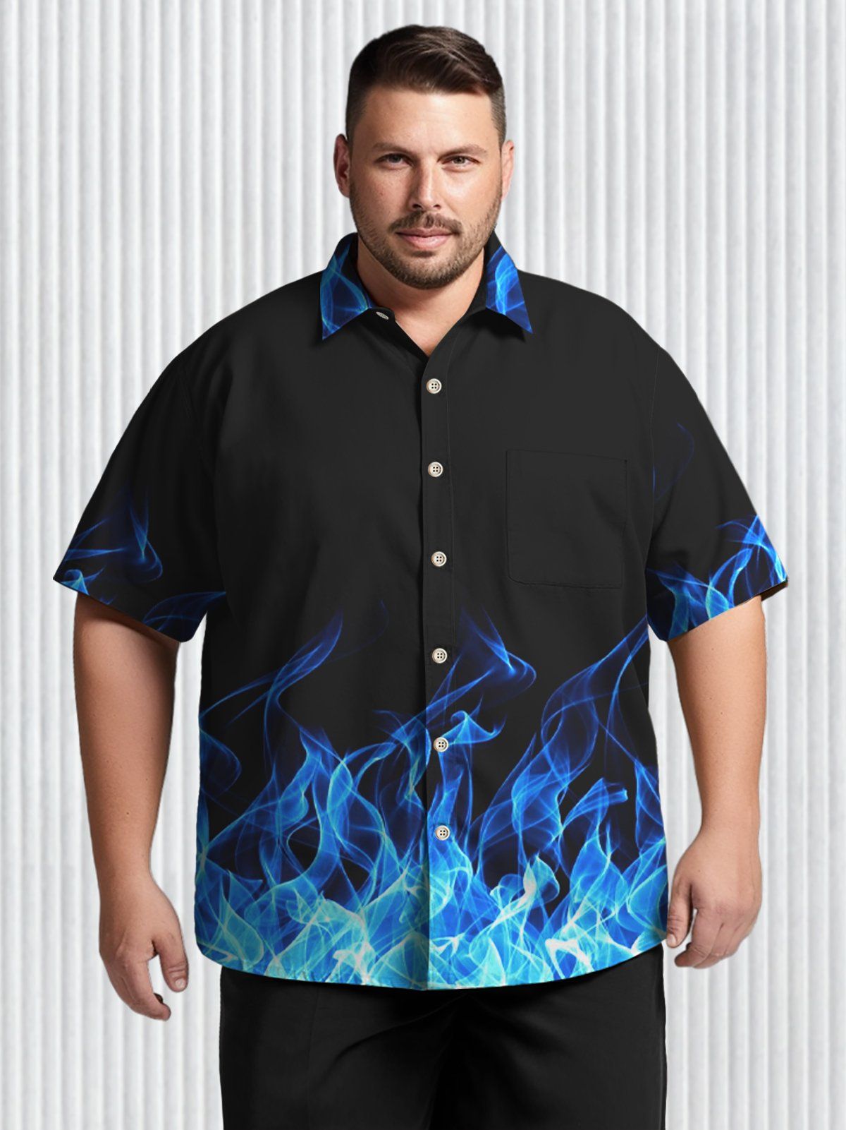 Big & Tall Vintage Flame BBQ Party Hawaiian Shirt Big & Tall Vintage Flame BBQ Party Hawaiian Shirt
