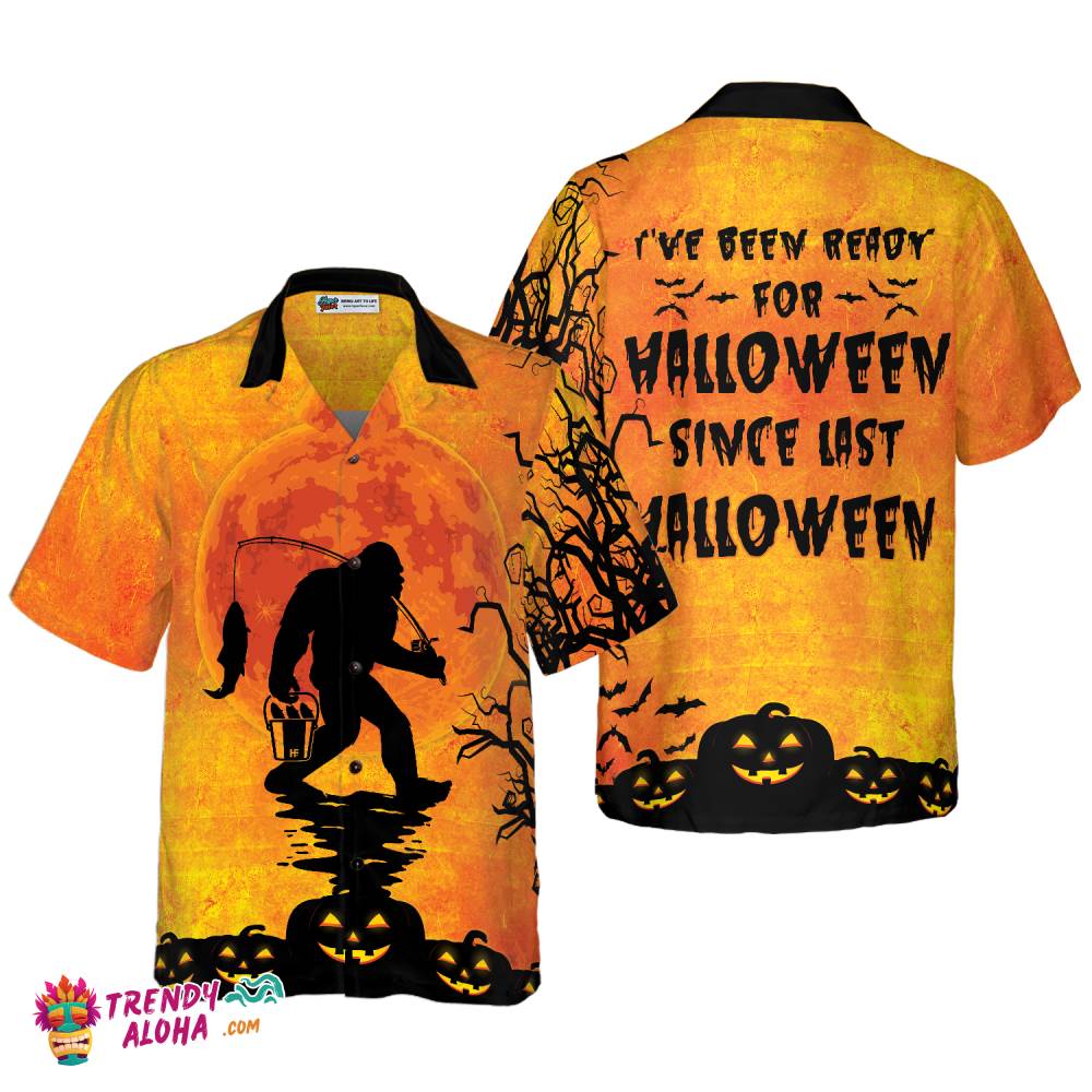 Big Foot Has Been Ready For Halloween Hawaiian Shirt, Unique Halloween Shirt For Men And Women