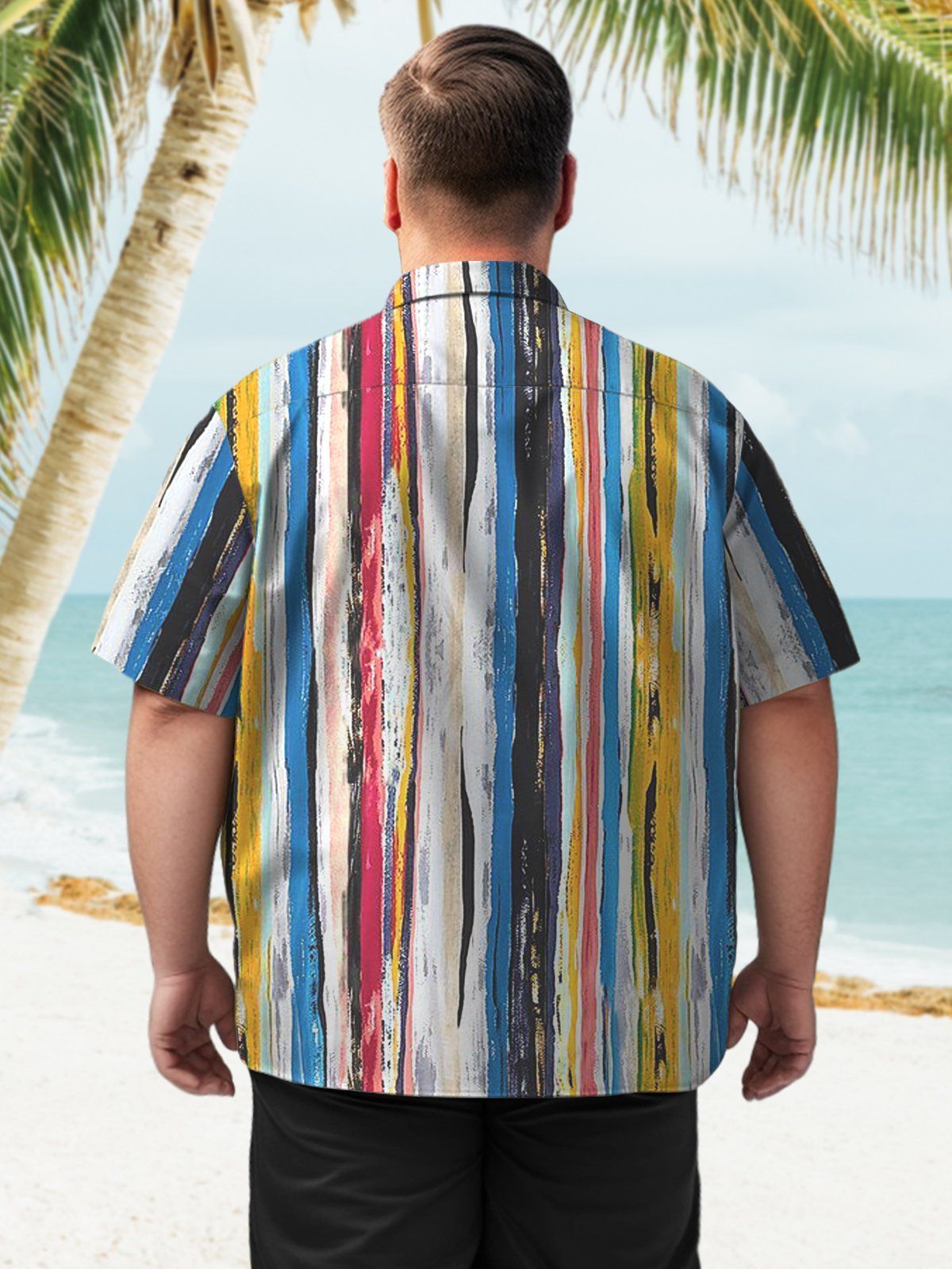 Big Size Men Artistic Oriental Elegance Fashion Shirts Design 01