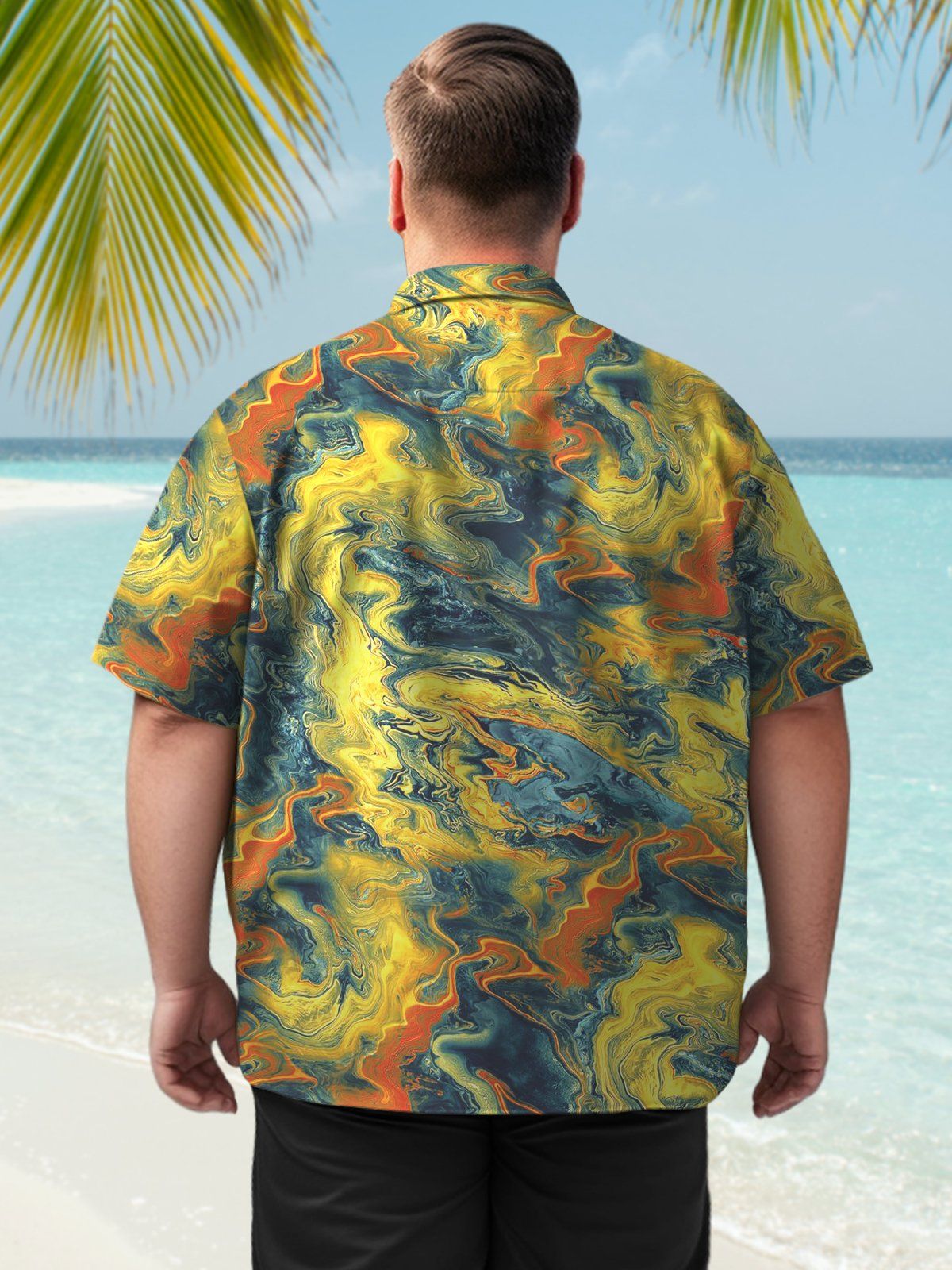 Big Size Men Artistic Oriental Elegance Fashion Shirts Design 02