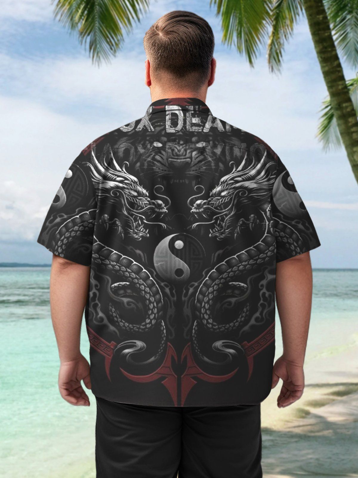 Big Size Men Artistic Oriental Elegance Fashion Shirts Design 04