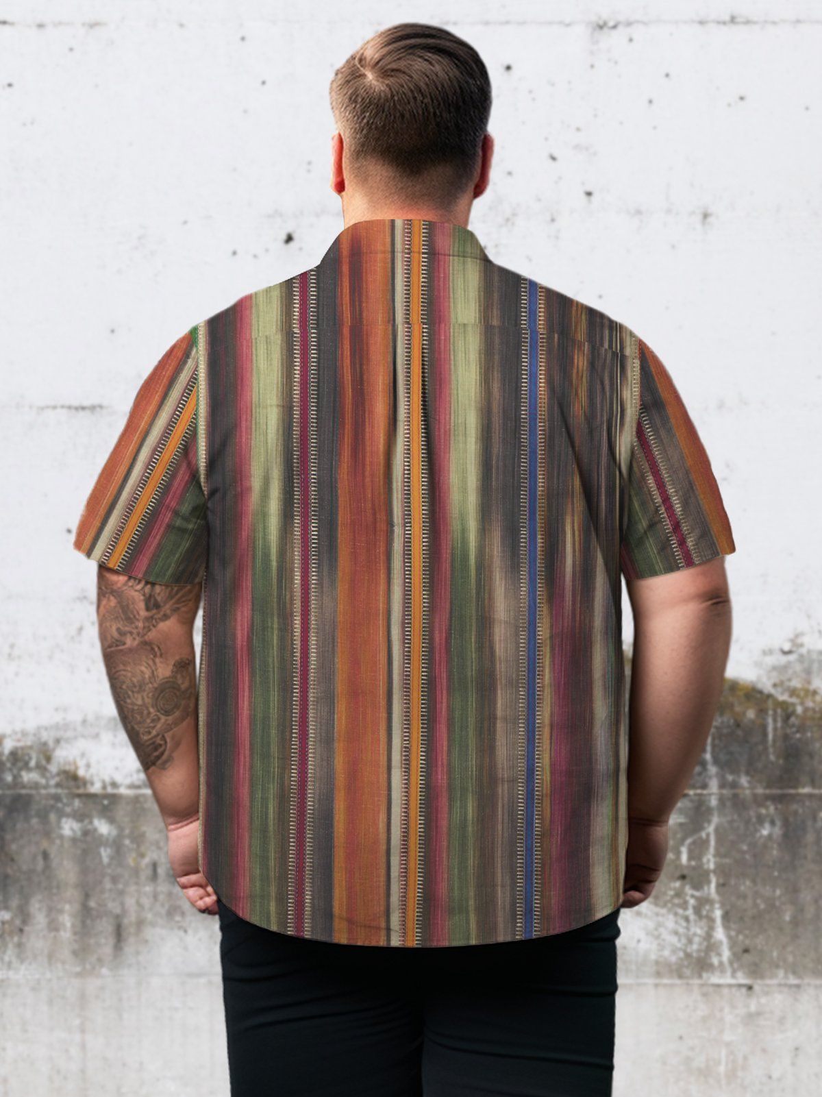 Big Size Men Artistic Oriental Elegance Fashion Shirts Design 05