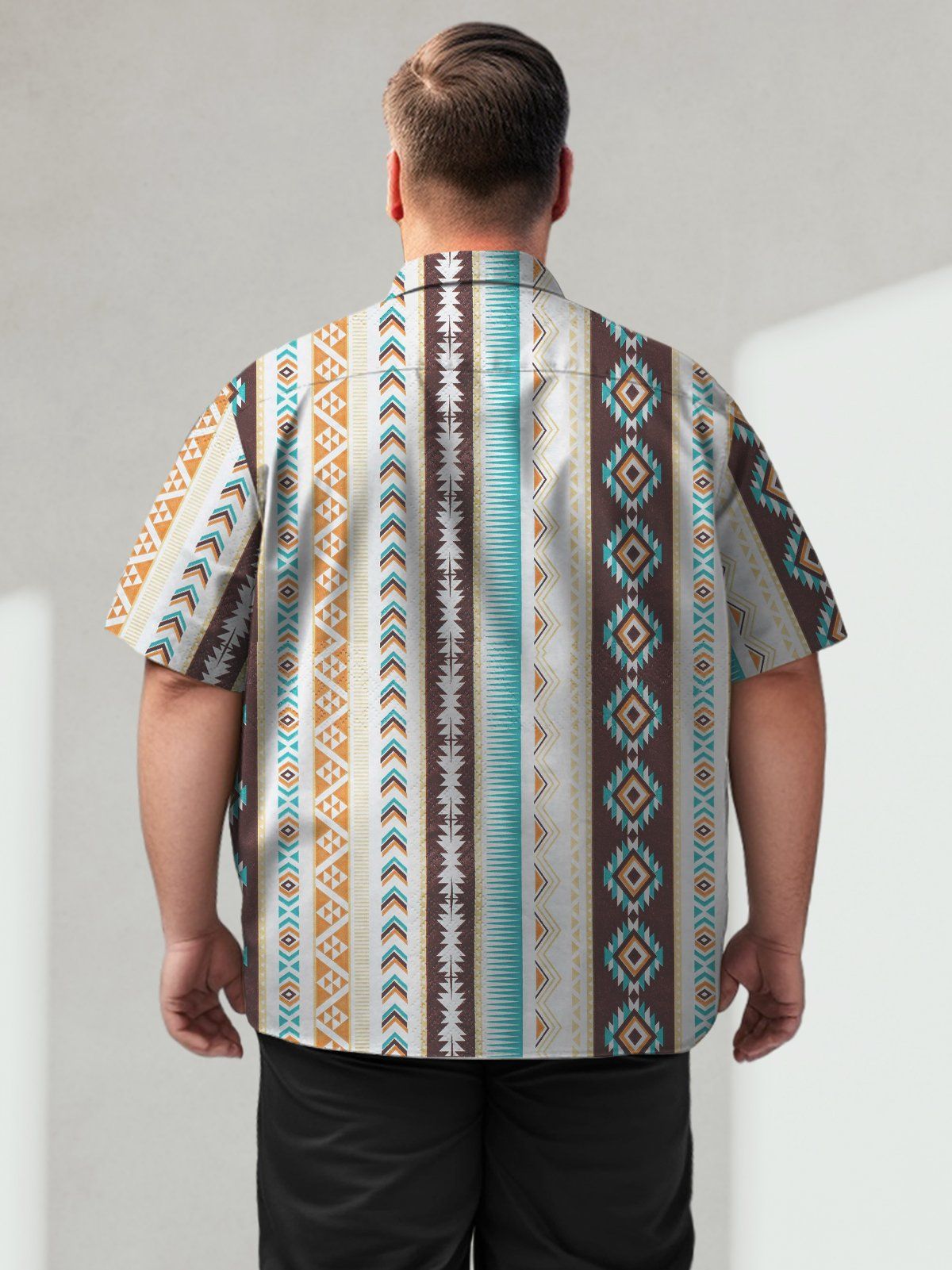 Big Size Men Artistic Oriental Elegance Fashion Shirts Design 06