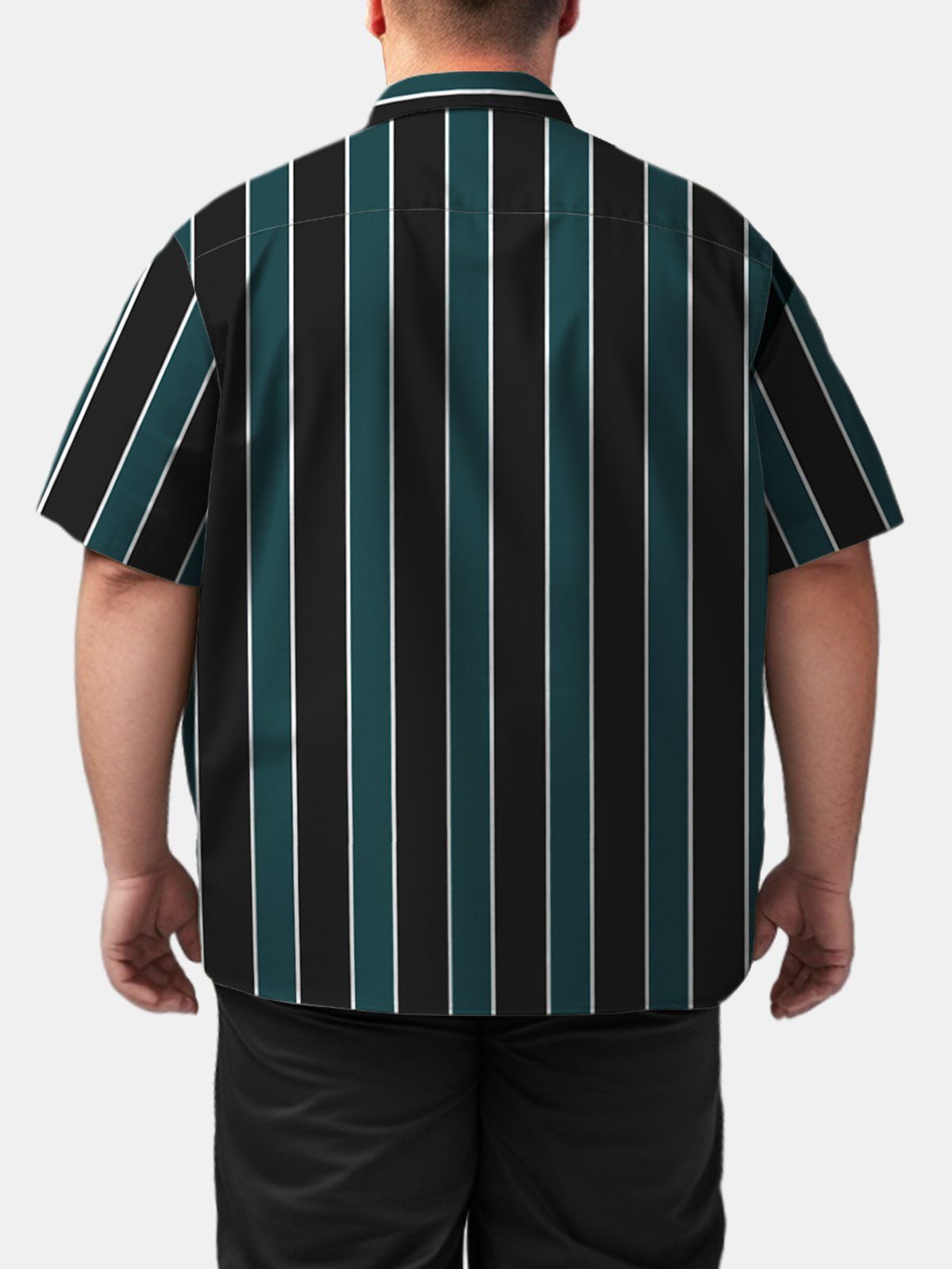 Big Size Men Basic Stripe Shirts Design 02