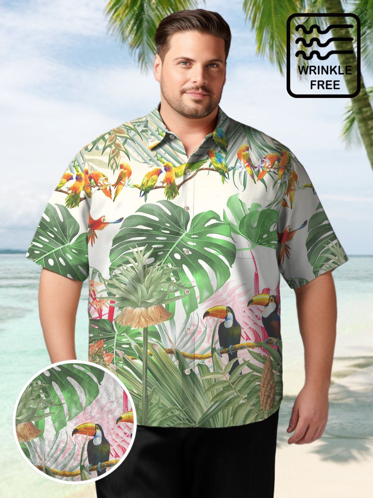 Big Size Men Hawaii Animal Elegant Fashion Shirts Design 02 Big Size Men Hawaii Animal Elegant Fashion Shirts Design 02