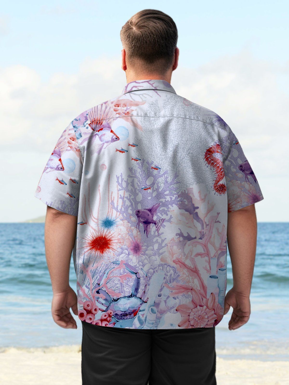 Big Size Men Hawaii Animal Elegant Fashion Shirts Design 11