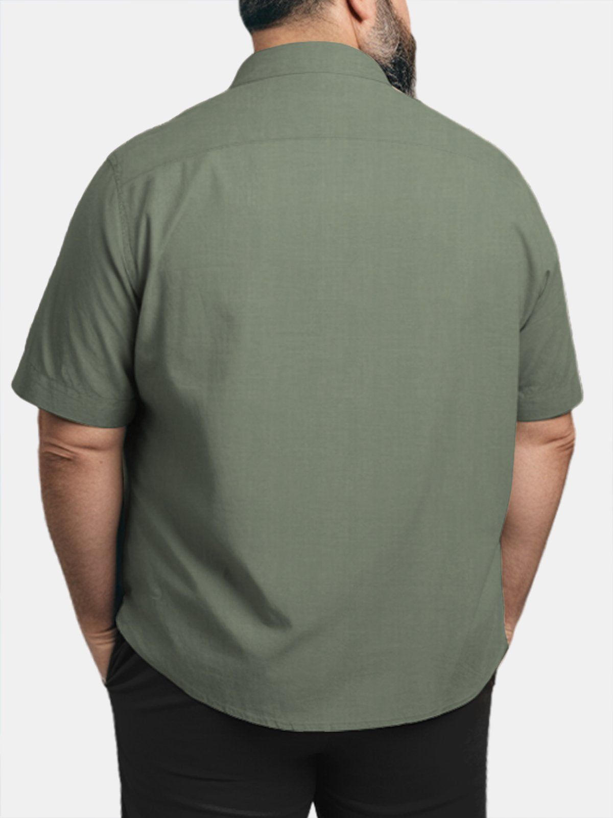 Big Size Men Hawaii Bamboo and Parrot Shirts Design 01